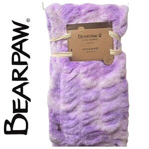 BearPaw Lux Faux Fur Blanket- Ombre Lavender
